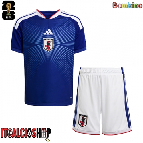 Giappone Prima Maglia Bambino Mondiali 2026 Manica Corta (+ Pantaloni corti)